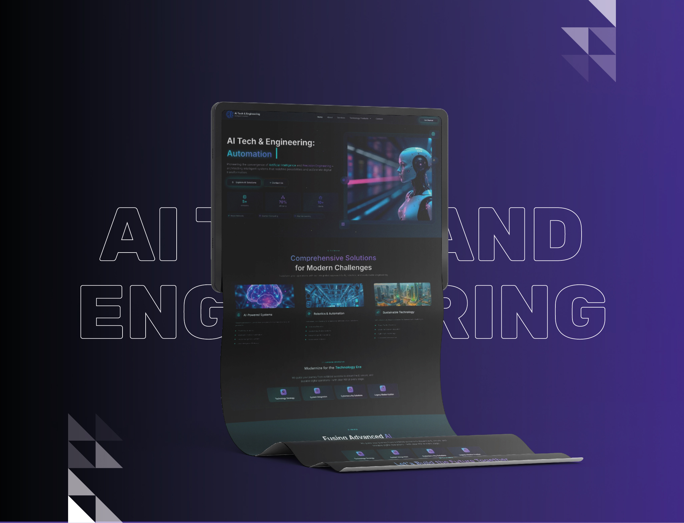 تطوير الموقع الإلكتروني لـ AI TECH AND ENGINEERING